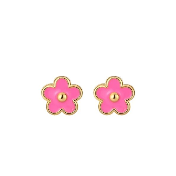 Fairy Flowers Earrings Pink