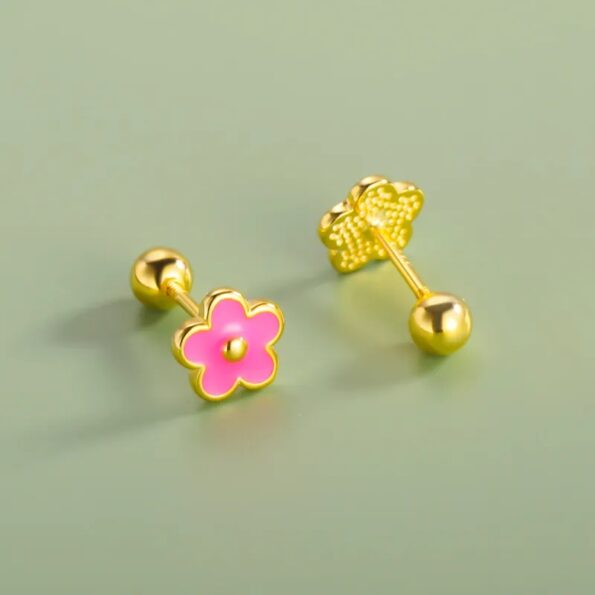 Fairy Flowers Earrings Pink
